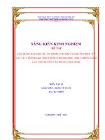 Vận dụng dạy học dự án trong chương “cảm ứng điện từ” vật lí 11 THPT theo hướng phát triển năng lực giải quyết vấn đề của học sinh  