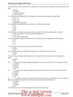 NGÂN HÀNG CÂU HỎI TRẮC NGHIỆM THIẾT KẾ WEB