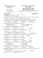 đề số 46 môn hóa học 2020