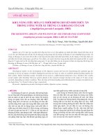 Khả năng tiêu hoá và thời điểm chuyển đổi thức ăn trong ương nuôi ấu trùng cá khoang cổ cam (Amphiprion percula Lacepede, 1802