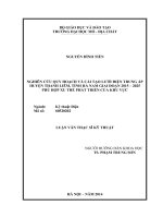 Nghiên cứu quy hoạch và caải tạo lưới điện trung áp huyện thanh liêm, tỉnh hà nam giai đoạn 2015   2025 phù hợp với xu thế phát triển của khu vực    