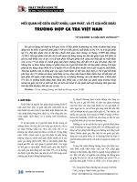 Mối quan hệ giữa xuất khẩu, lạm phát, và tỉ giá hối đoái trường hợp cá tra Việt Nam