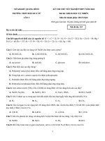 62  đề thi thử TN THPT 2021   môn hóa   THPT đào duy từ   quảng bình   lần 1   file word có lời giải doc