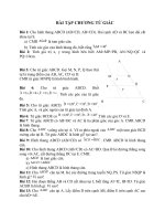 Bài tập ôn chương 1: Tứ giác – Hình học lớp 7
