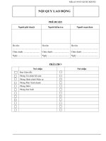 Nội quy lao động , quy định lao động