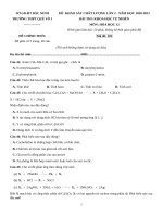 33  đề thi thử TN THPT 2021   môn hóa   THPT quế võ 1   bắc ninh   lần 2   file word có lời giải chi tiết doc
