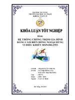 Hệ thống chống trộm gia đình bằng cảm biến hồng ngoại dùng vi điều khiển msp430g2553  