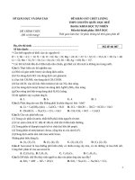 đề số 42 môn hóa học 2020