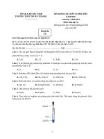 1  đề KSCL trường THPT thuận thành 1   bắc ninh   môn hóa   năm 2021   file word có lời giải chi tiết