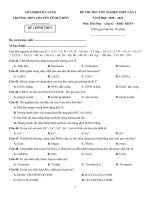 45  đề thi thử TN THPT 2021   môn hóa   chuyên lê quý đôn   đà nẵng   lần 1   file word có lời giải chi tiết doc