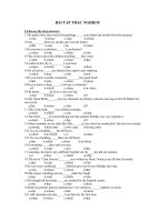 Trac nghiem ve dai tu quan he