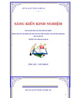 Một số giải pháp của giáo viên chủ nhiệm trong công tác vận động học sinh dân tộc thiểu số nhằm hạn chế tình trạng bỏ học tại một số trường THPT miền núi nghệ an 