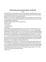 Cam nhan bai tho Sang thu cua Huu Thinh