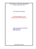 Ứng dụng định lý vi–ét trong phương trình bậc ba 