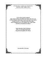 Nâng cao hiệu quả dạy tiết ôn tập trong môn địa lí qua kĩ thuật sử dụng sơ đồ tư duy và phương pháp dạy học trải nghiệm sáng tạo thông qua trò chơi  đường lên đỉnh olympia 