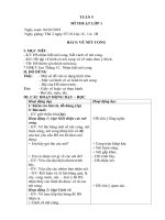 GIÁO ÁN TUẦN 5 MĨ THUẬT LỚP 1 2 3 4 5