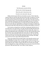 Tiểu luận môn Mỹ Học Đề bài: Cái đẹp qua bài Nhớ Mùa Thu Hà Nội của cố nhạc sỹ Trịnh Công Sơn