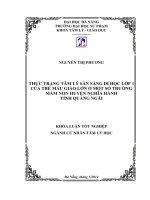 Thực trạng tâm lý sẵn sàng đi học lớp 1 của trẻ mẫu giáo lớn ở một số trường mầm non huyện nghĩa hành tỉnh quảng ngãi  