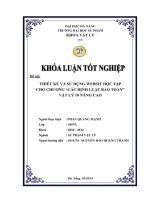 Thiết kế và sử dụng website học tập cho chương “các định luật bảo toàn” – vật lý 10 nâng cao  