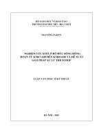 Nghiên cứu xói lở bờ hữu sông hồng đoạn từ km67+420 đến km69+650 và đề xuất giải pháp xử lý thích hợp    