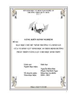 dạy học chủ đề sinh trưởng và sinh sản của vi sinh vật sinh học 10 theo định hướng phát triển năng lực cho học sinh thpt 