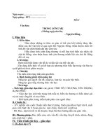 Tiết 4: Trong lòng mẹ
