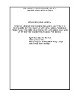 Sử dụng hình vẽ thí nghiệm phần hóa học vô cơ 10 trong việc tuyển chọn và xây dựng bài tập hoá học nhằm nâng cao hiệu quả trong ôn luyện học sinh giỏi và ôn tập thi tốt nghiệp trung học phổ thông 