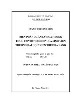 Biện pháp quản lý hoạt động thực tập tốt nghiệp của sinh viên trường đại học kiến trúc đà nẵng   