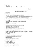 Tiết 35 Bài 30: ÔN TẬP HỌC KỲ I
