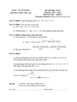 De thi HK II Toan 10 Truong THPT Yen Lac Vinh Phuc