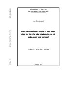 Đánh giá tiềm năng tài nguyên và định hướng công tác tìm kiếm, thăm dò vàng gốc khu vực nhâm   a lưới, thừa thiên huế    