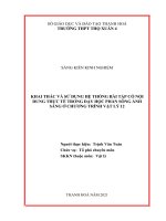Khai thác và sử dụng hệ thống bài tập có nội dung thực tế trong dạy học phần sóng ánh sáng ở chương trình vật lý 12 