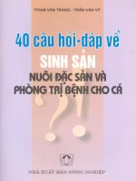 40 Câu Hỏi Đáp Về Sinh Sản Nuôi Đặc Sản Và Phòng Trị Bệnh Cho Cá