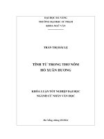 Tính từ trong thơ nôm hồ xuân hương  