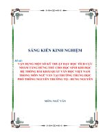 Vận dụng một số kỹ thuật dạy học tích cực nhằm tăng hứng thú cho học sinh khi học hệ thống bài khái quát văn học việt nam trong môn ngữ văn tại trường trung học phổ thông 