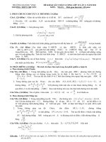 TOAN CO DAP AN THI THU DH 2012