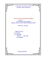 Ứng dụng công nghệ số trong công tác thư viện ở trường THPT 