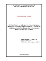 Sử dụng có hiệu quả đồ dùng trực quan trong bài chiến tranh độc lập của các thuộc địa anh ở bắc mỹ (lịch sử lớp 10) nhăm nâng cao hiệu quả giờ dạy 