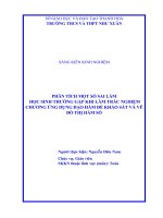 Phân tích một số sai lầm học sinh thường gặp khi làm trắc nghiệm chương ứng dụng đạo hàm để khảo sát và vẽ đồ thị hàm số 