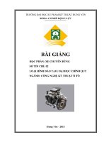 bài giảng xe chuyên dụng (chuyên ngành công nghệ kỹ thuật ô tô) 