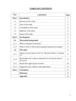 Using the integrated curriculum to teach unit 16   “historical places”, english 10 with a view to raising students’ awareness of the need to protect historical place 