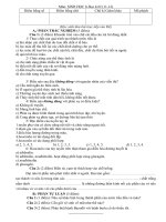 KTHK IIMon Sinh hoc lop 8