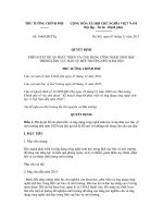 Quyết định số 1660/QĐ-TTgCỘNG HÒA XÃ HỘI CHỦ NGHĨA VIỆT NAM Độc lập - Tự do - Hạnh phúc ---------------Hà Nội, ngày 07 tháng 11 năm 2012QUYẾT ĐỊNH PHÊ DUYỆT ĐỀ ÁN PHÁT TRIỂN VÀ...