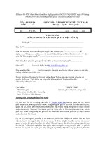 Tải Mẫu số 06-VDS: Thông báo trả lại đơn yêu cầu giải quyết việc dân sự - HoaTieu.vn