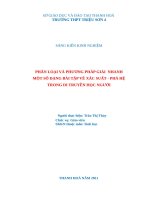 Phân loại và phương pháp giải nhanh một số dạng bài tập về xác suất   phả hệ trong di truyền học người 