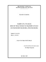 Nghiên cứu ứng dụng rơle kỹ thuật số bảo vệ trạm biến áp 110kv e9 9 thành phố thanh hóa, tỉnh thanh hóa    
