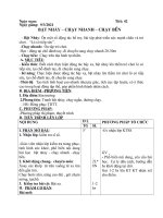 Giáo án thể dục 6: tiết 42