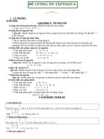 DE CUONG ON TAP CUOI NAM TOAN 6 20112012