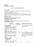 Giáo án thể dục 6: tiết 19