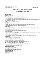 tiết 121-122: Viết bài tập làm văn số 7 (Văn miêu tả sáng tạo)